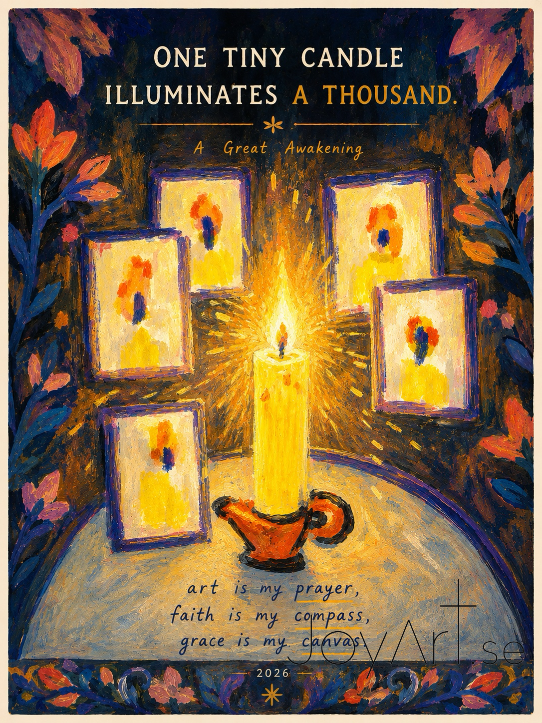 one tiny candle